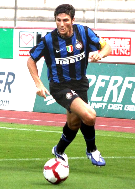 Javier Zanetti on the pitch